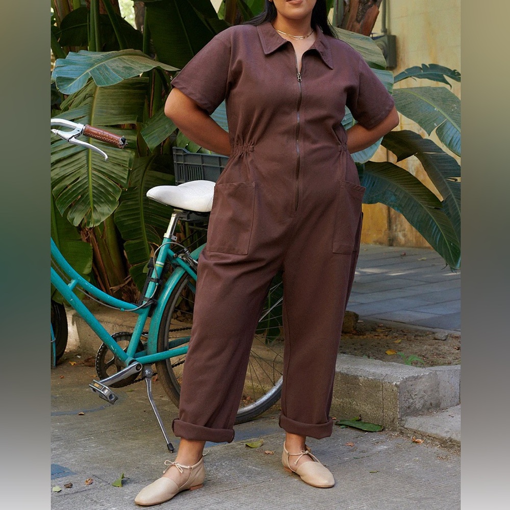 NWT Noble Utility Jumpsuit in Chocolate
